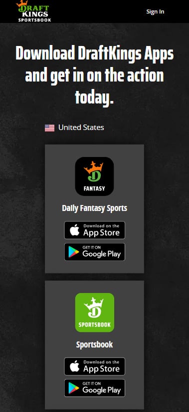 DraftKings app Android