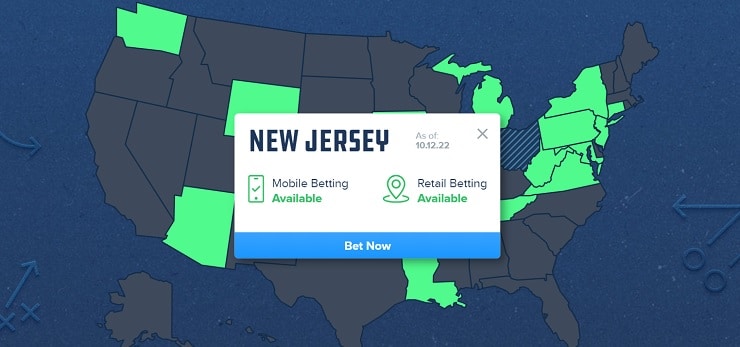 FanDuel Eligible States - New Jersey