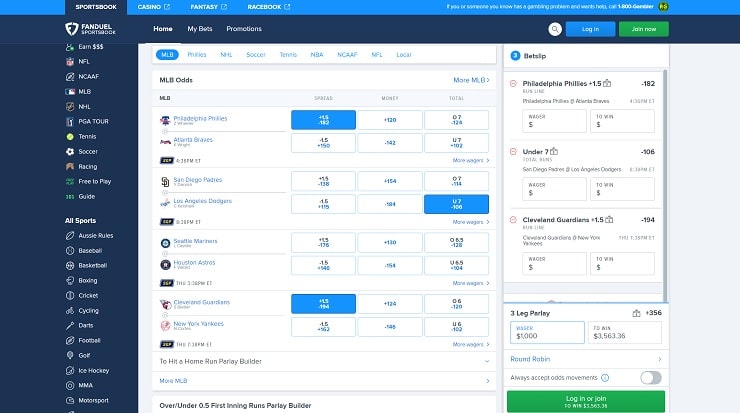 FanDuel NJ Sportsbook Bet