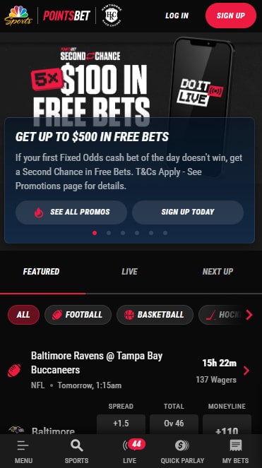 PointsBet Illinois apps
