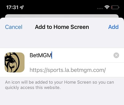 BetMGM app NJ step four