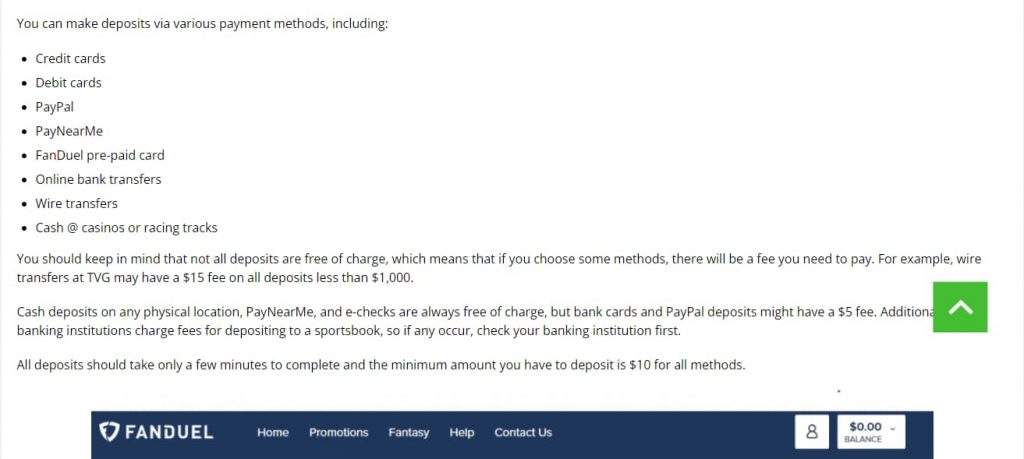 FanDuel Kansas deposit