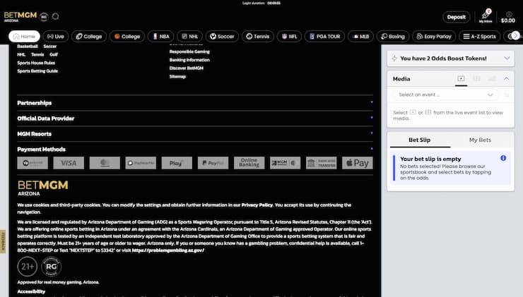 BetMGM Payment Methods