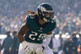 Avonte Maddox Flexes against Pittsburgh Steelers 2022