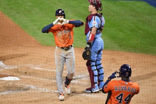 Harper, Phillies on verge of elimination as Astros win to take 3-2