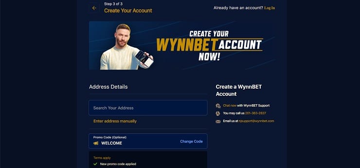 WynnBet NJ Promo Code