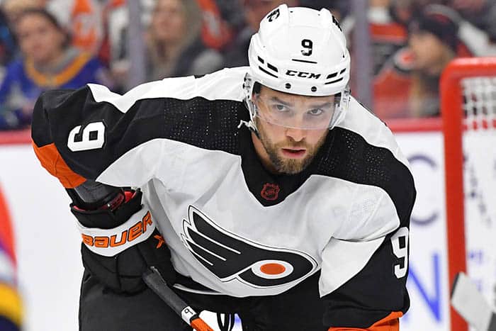 Philadelphia Flyers defenseman Ivan Provorov (9) against the St. Louis Blues at Wells Fargo Center.