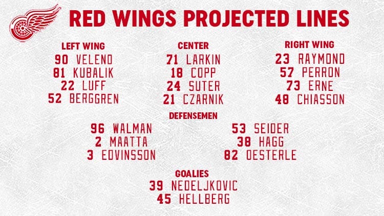 Red Wings Lines