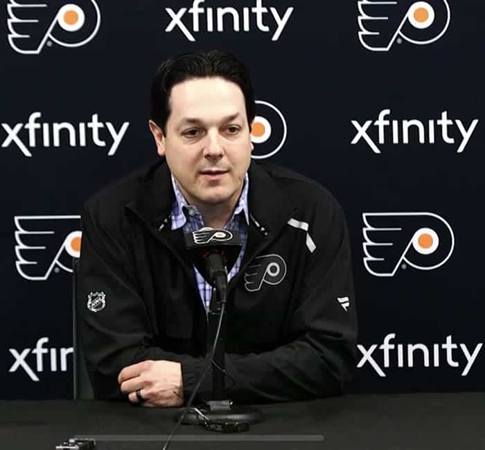 Flyers interim GM Danny Briere
