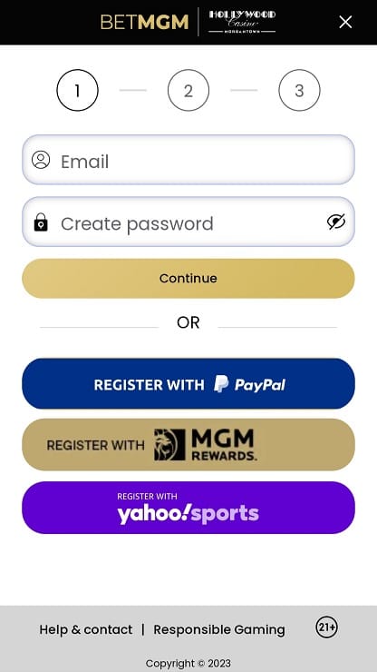 BetMGM Step 2