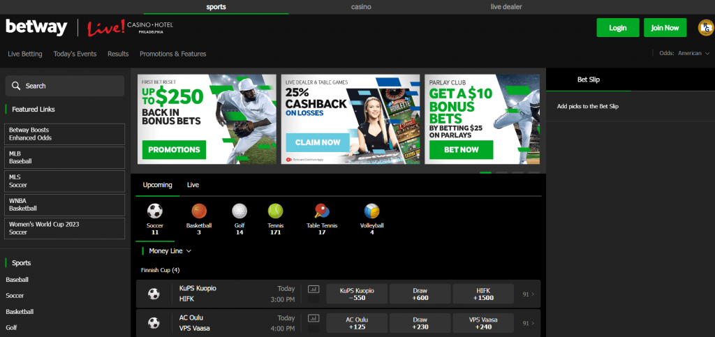 betway minimum withdrawal