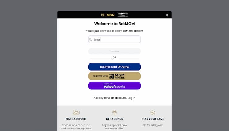 BetMGM Casino Register
