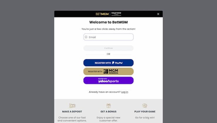 BetMGM Register