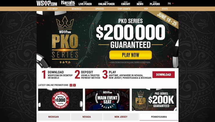 WSOP Poker Site PA