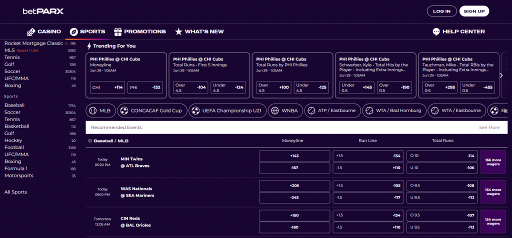 BetPARX Sportsbook Sign Up 3