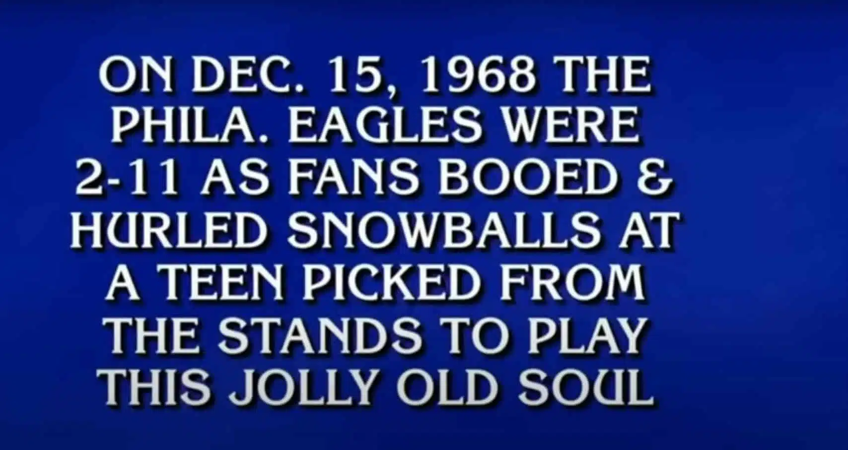 Jeopardy takes shot at Eagles & City of Philadelphia