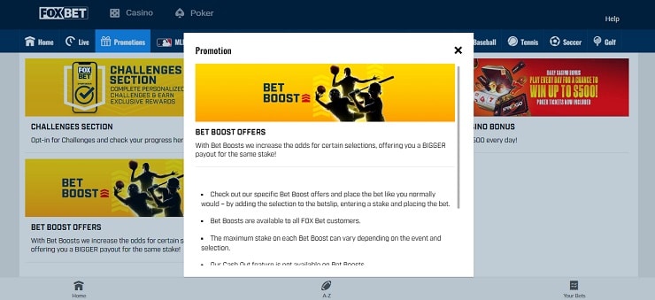FOX Bet Bet Boost Bonus