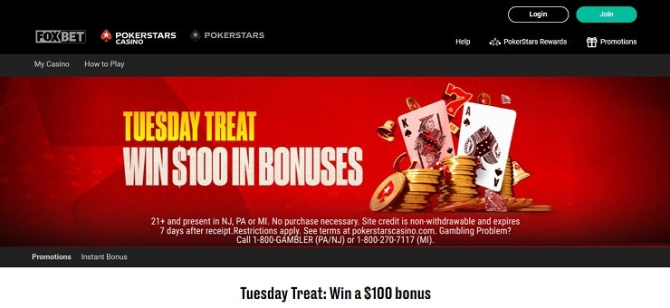 FOX Bet Tuesday Treat Promo
