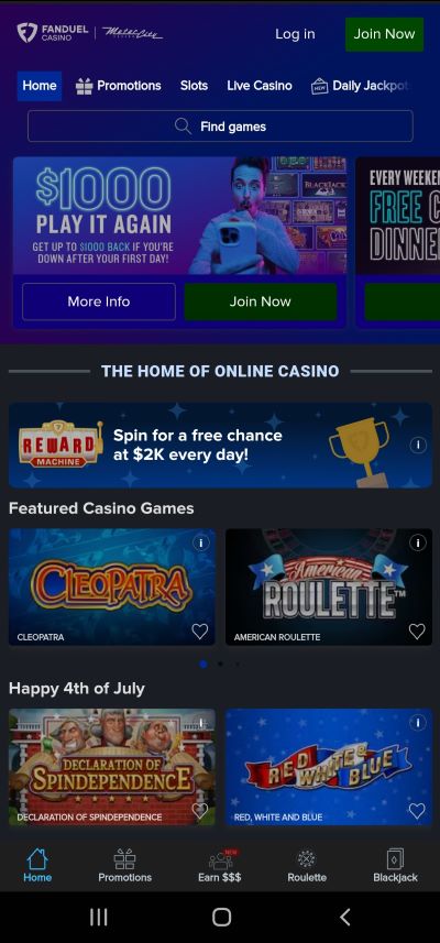 FanDuel casino app