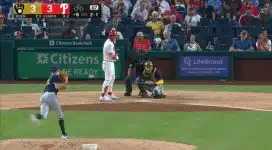 Watch: Bryce Harper Strikes Out on Six Pitches…Without Swinging the Bat