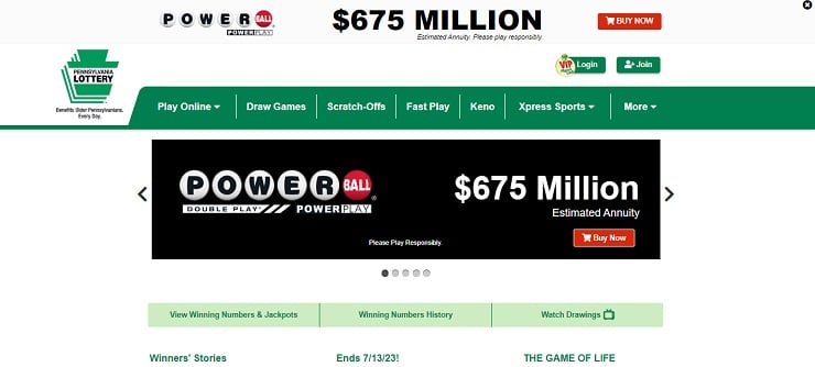 PA Powerball Step 1