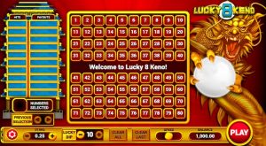 Play Online PA Keno Step 1