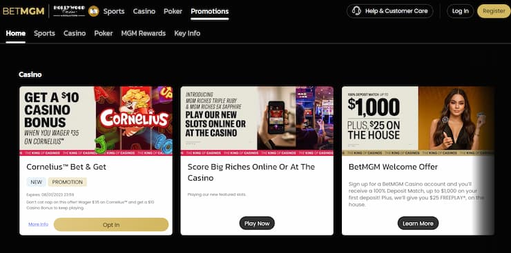 Casino bonuses