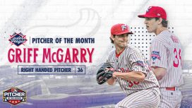 Griff McGarry Eastern League Pitcher of the Month, July 2023
