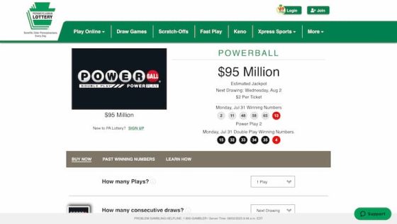 Play PA Powerball Online