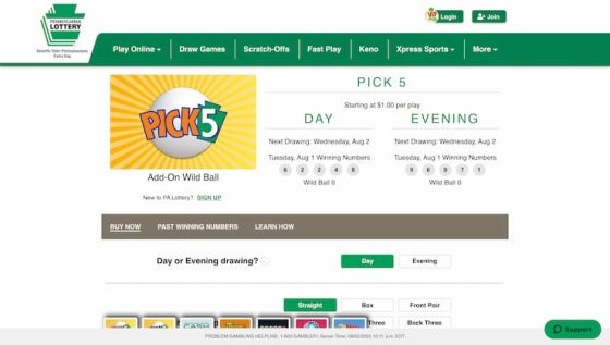 Play PA Pick 5 Online