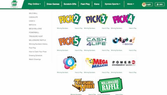 Pennsylvania Online Lottery Draws