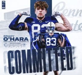 Penn State Football Recruiting: Nittany Lions Add Brady O’Hara, Third Commit In As Many Days