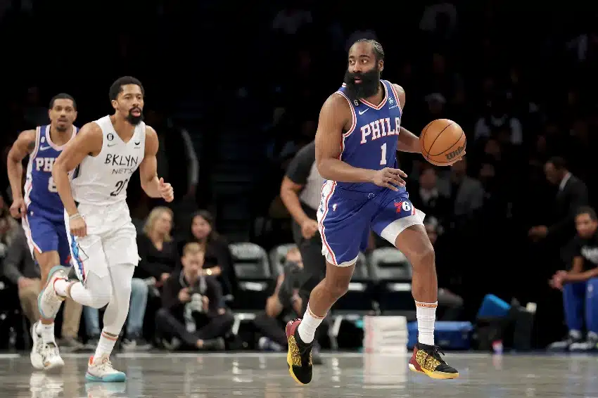 James Harden Shows Up, Practices in Day 2 of 76ers Training Camp