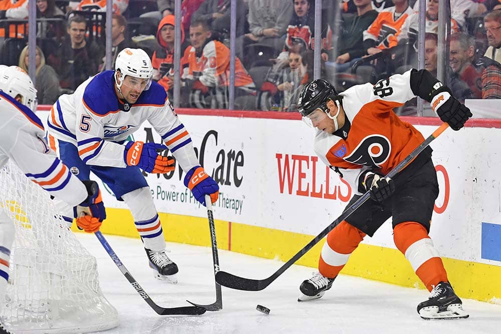 Flyers win over Oilers