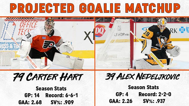 Flyers Penguins Goalie Matchup