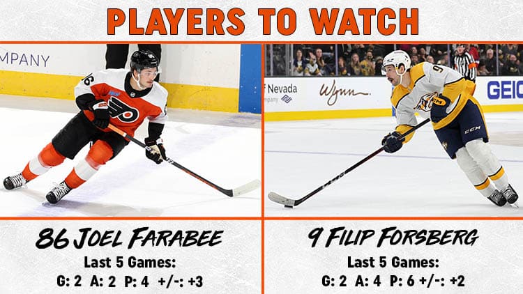 Flyers Predators Players to Watch