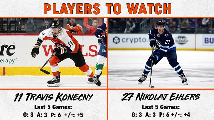 Flyers Jets Players to Watch