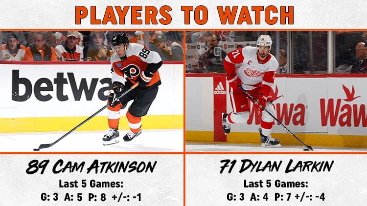 Flyers Red Wings Players to Watch