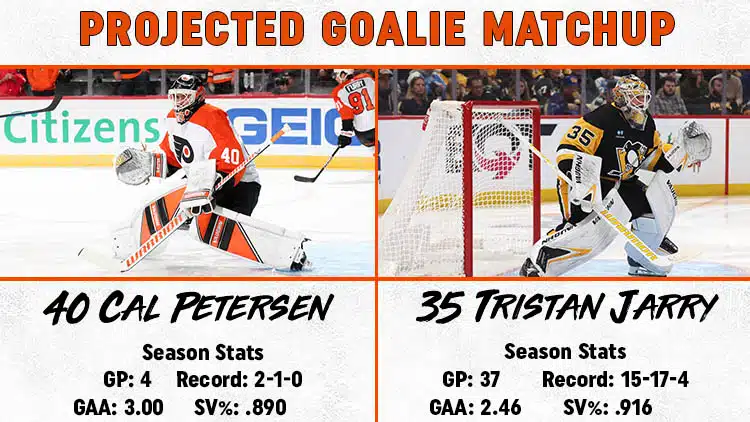 Flyers Penguins Goalie Matchup
