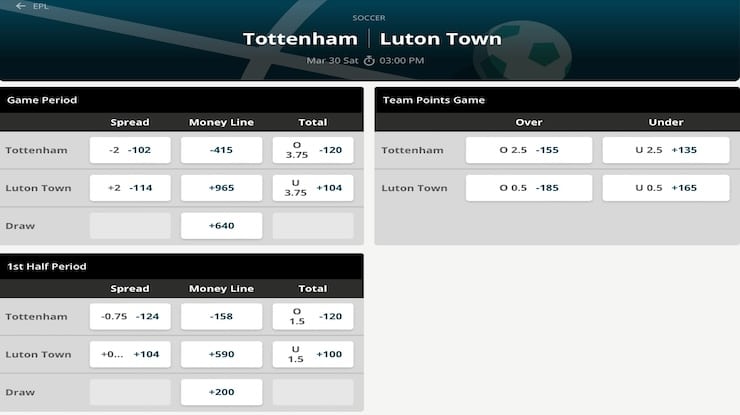 3 way betting example 2