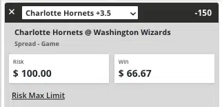 Charlotte Hornets +3.5