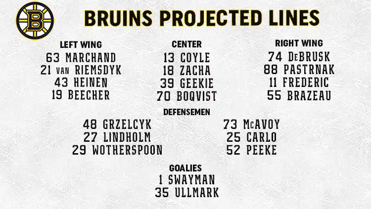 Bruins Lines