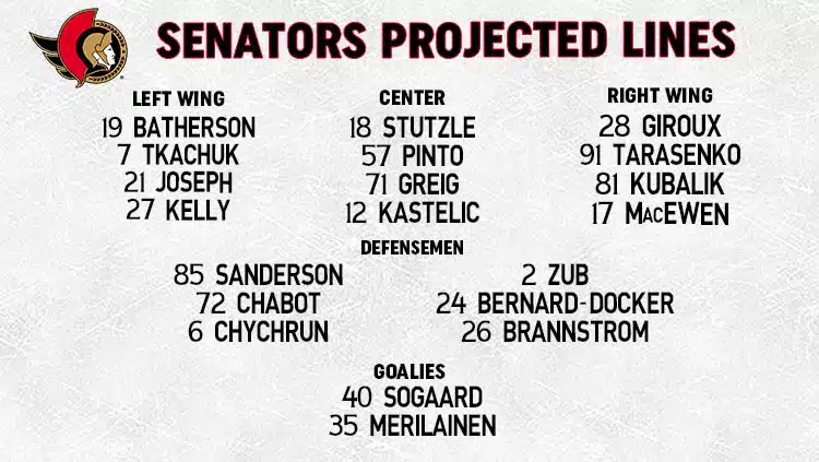 Senators Lines