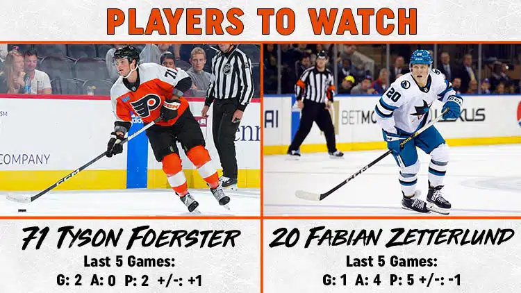 Flyers Sharks Players to Watch