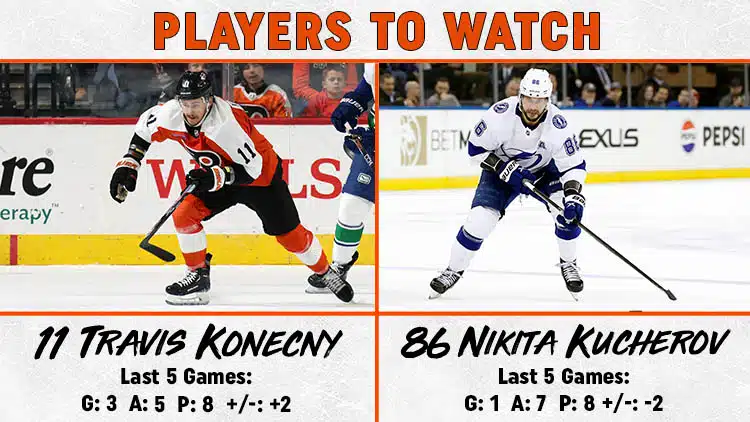 Flyers Lightning Players to Watch