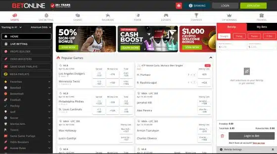 BetOnline best online sportsbook