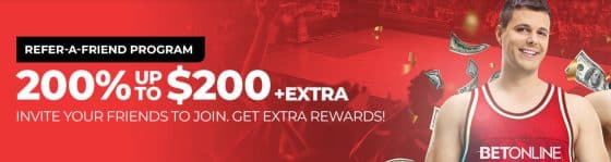 BetOnline referral bonus free bet