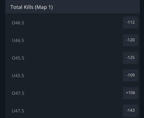 BetWhale Dota 2 total kills