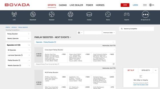 Bovada Texas sports betting