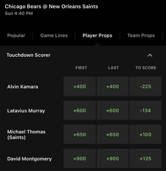 NFL-Prop-Bet-Example